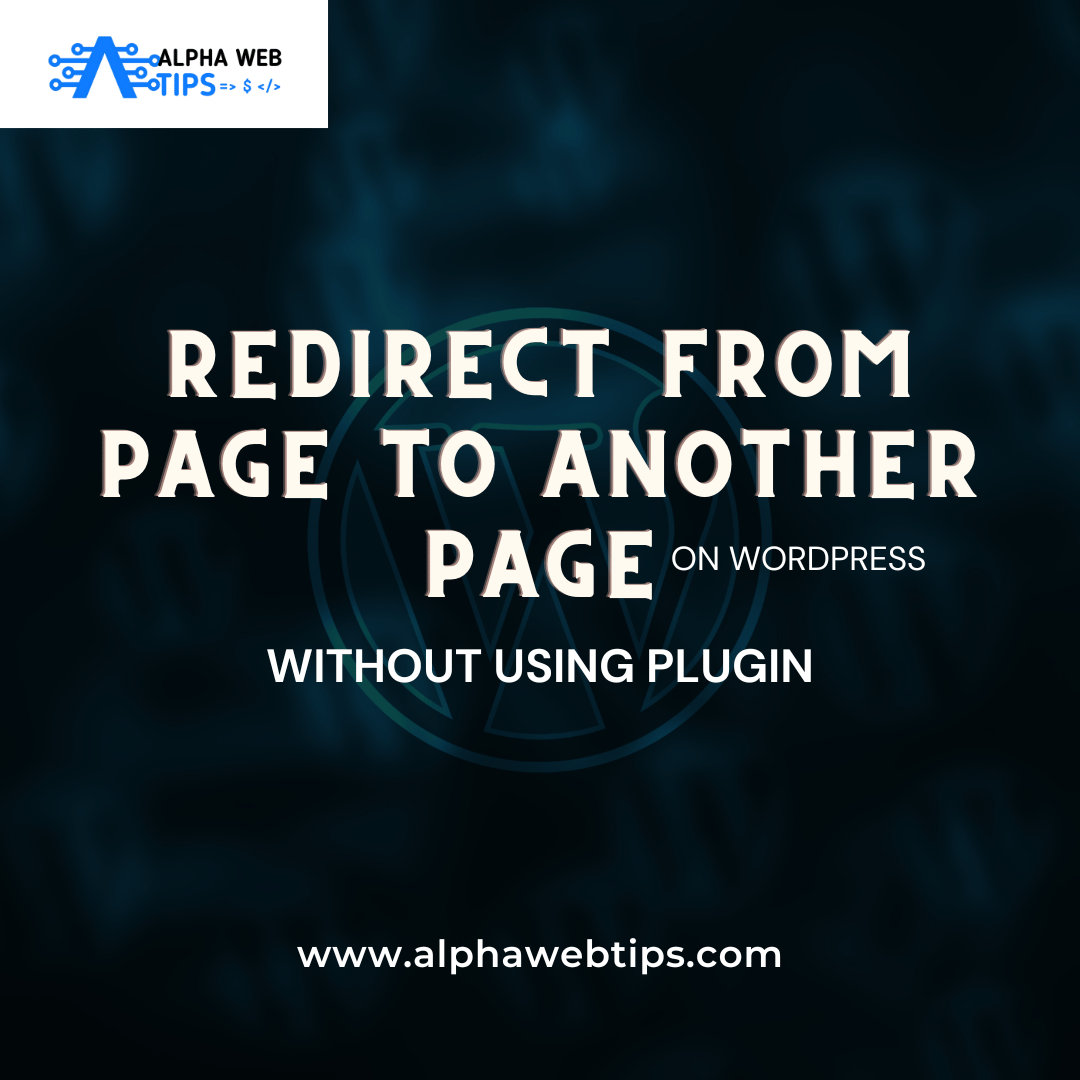 Redirect WordPress Page to Another Page