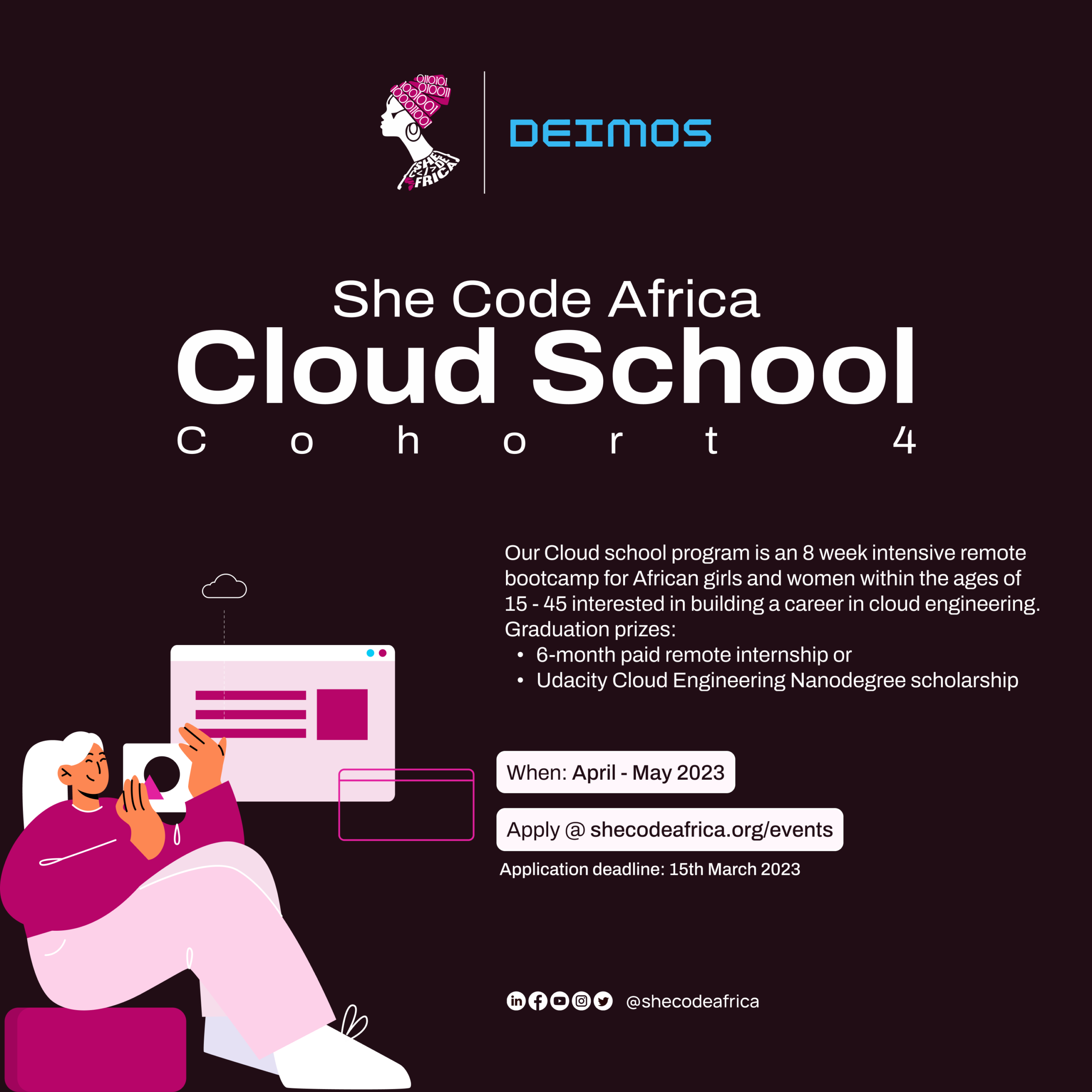 She Code Africa Cloud School Cohort 4 Application 1 She Code Africa Cohort 4